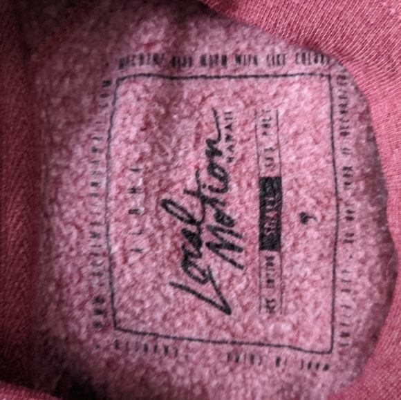 Local Motion burgundy sweatshirt - Picture 3 of 3